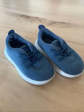 allbirds Kids Blue Wool Slip-On Sneakers